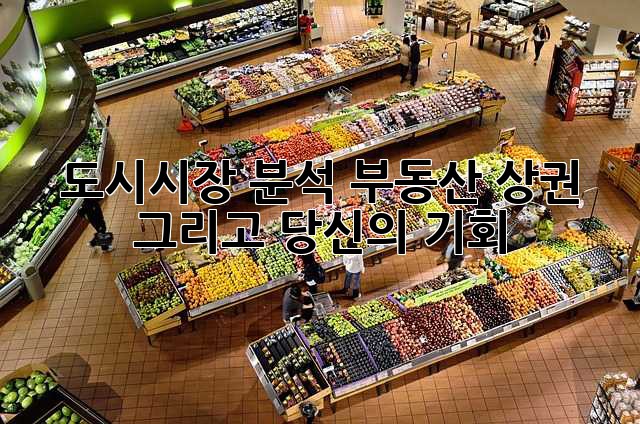 도시시장 분석: 부동산, 상권, 그리고 당신의 기회