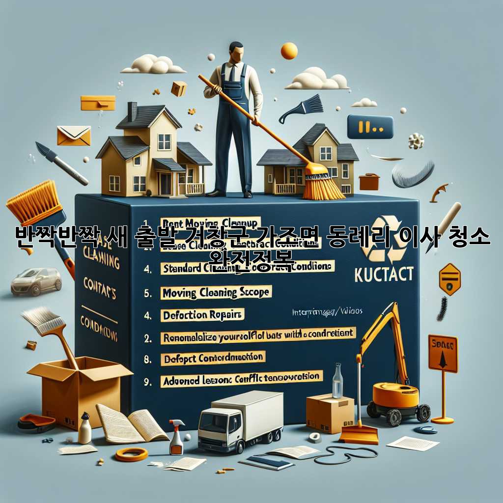 ✨반짝반짝 새 출발! 거창군 가조면 동례리 이사 청소 완전정복✨