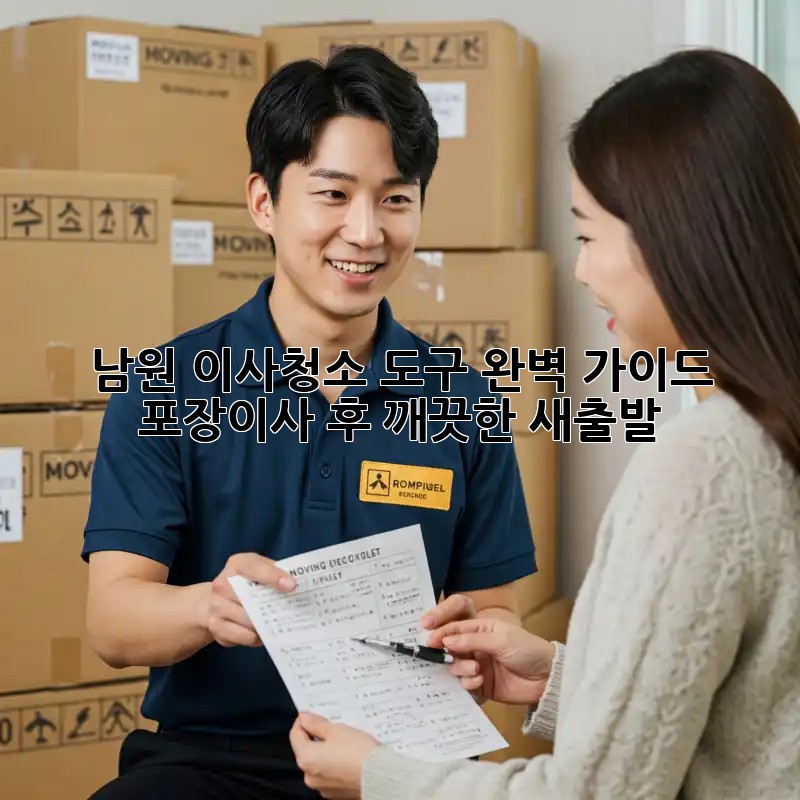 남원 이사청소 도구 완벽 가이드: 포장이사 후 깨끗한 새출발!